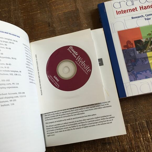 Crafters Internet Handbook Create Your Own Website Book Bundle Reseller Maker - Picture 3 of 3